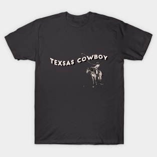 Roping the World ,Cowboy on horse 4 T-Shirt